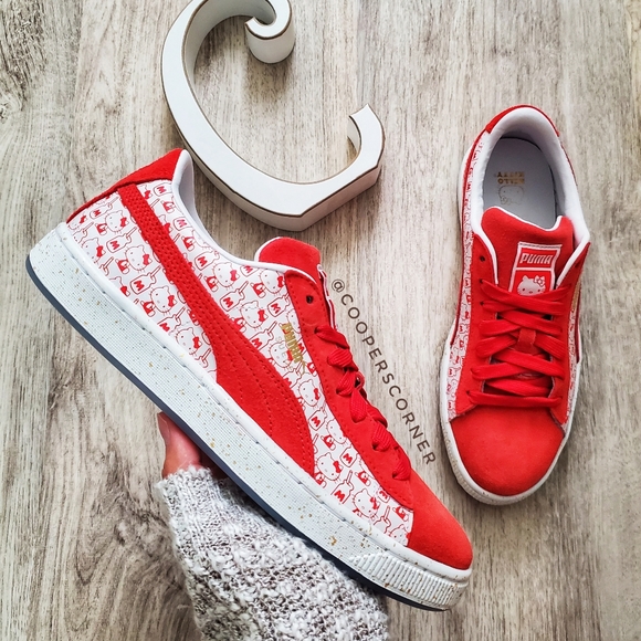 puma suede hello kitty